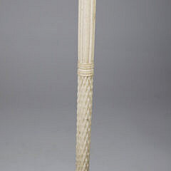 Whaler Made Architectural “Clenched Fist” Walking Stick, 19th Century