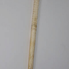 Whaler Made Architectural “Clenched Fist” Walking Stick, 19th Century