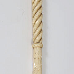 Whaler Made Whalebone Walking Stick, 19th Century