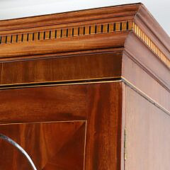 George III Mahogany Linen Press, 19th Century