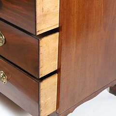 George III Mahogany Linen Press, 19th Century