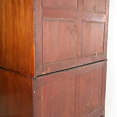 George III Mahogany Linen Press, 19th Century
