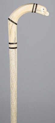 3-5458 Whaleman Made Whale Bone Walking Stick A_IMG_9807