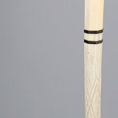 Whaleman Carved Bird Head C-Grip Walking Stick, 19th Century
