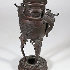 Asian Bronze Incense Burner, late 19th Century 