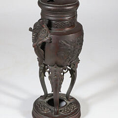 Asian Bronze Incense Burner, late 19th Century 