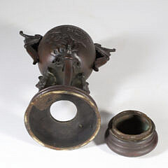 Asian Bronze Incense Burner, late 19th Century 