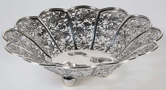301-5515 Chinese Sterling Silver Floral Basket A_IMG_9888 2