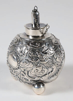 305-5515 Chinese Export Sterling Silver Oil Lamp A_IMG_9869 2
