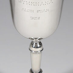 Tiffany & Co. Sterling Silver Commemorative Plate and Two Trophy Cups