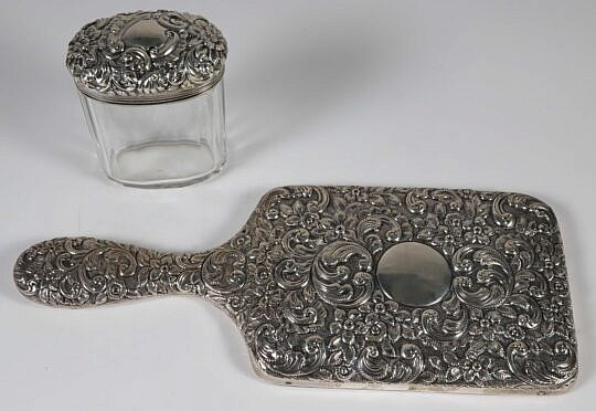 314-5515 SS Embossed Hand Mirror + Bottle A_IMG_0103
