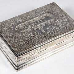 Vintage Sterling Silver Siam Divided Trinket Box