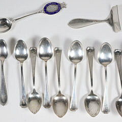 318-5515 Thirteen Mixed SS Demitasse Spoons A_IMG_0109