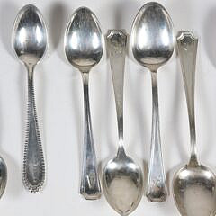 Mixed Lot of Thirteen Sterling Silver Demitasse Spoons