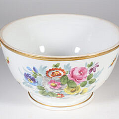 KPM Hand Painted Floral Porcelain Covered Tureen and Underplate, 19th Century