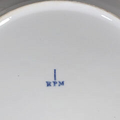 KPM Hand Painted Floral Porcelain Covered Tureen and Underplate, 19th Century