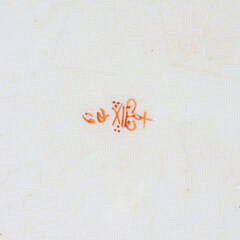 Pair of Continental Cobalt and Acorn Dinner Plates, circa 1840