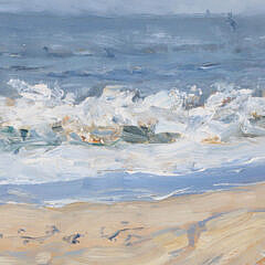 Coastal Seascape Oil Painting