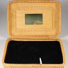 Rectangular Form Nantucket Style Basket Box