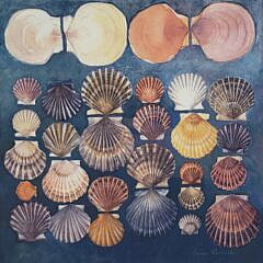 Vintage Louise Russell Limited Edition Nantucket Silkscreen, “Scallop Shells”