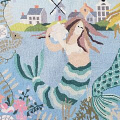 Vintage Claire Murray Nantucket Hand Hooked Carpet Rug, 20th century