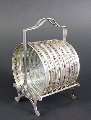 4058-955 Sterling Silver Coasers A