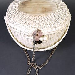 Ceramic Nantucket Friendship Basket Form Birdhouse