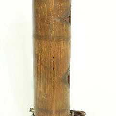 Antique Japanese Carved Bamboo Lamp