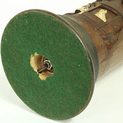 Antique Japanese Carved Bamboo Lamp