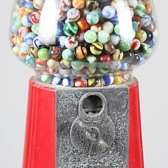 Vintage Marble Filled Gumball Machine