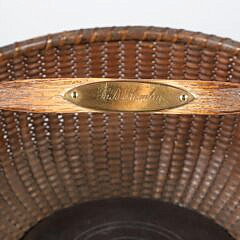 Antique Round Swing Handle Nantucket Basket