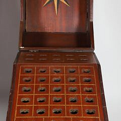 Fine Pair of Georgian Inlaid Mahogany Knife Boxes, 19th Century