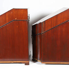 Fine Pair of Georgian Inlaid Mahogany Knife Boxes, 19th Century
