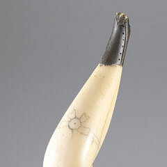 Whaler Made Lady’s Naughty Leg Cane, circa 1870