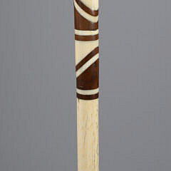 Whaler Made Turned Knob Walking Stick, circa 1860