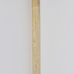 Whaler Made Ball Grip Walking Stick, circa 1860