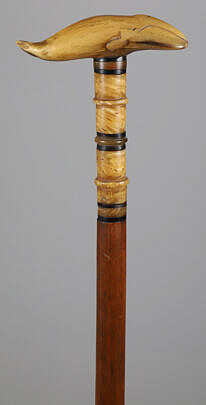 Unique Whaler Made Cane, circa 1850-1860