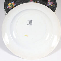 Set of 12 Copeland Spode Floral Luncheon Plates, 19th Century