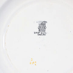 Set of 12 Copeland Spode Floral Luncheon Plates, 19th Century