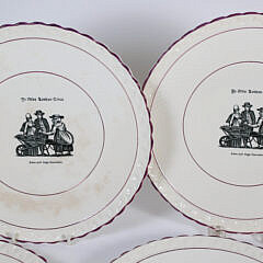 Set of 10 Royal Cauldon Pictorial “Ye Olde London Cries Dinner Plates, early 20th Century