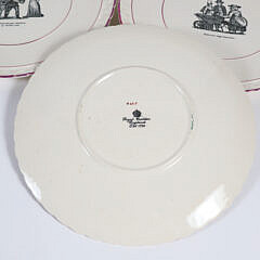 Set of 10 Royal Cauldon Pictorial “Ye Olde London Cries Dinner Plates, early 20th Century