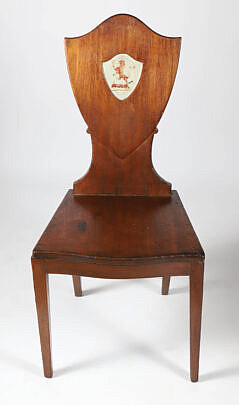 19th Century Mahogany Shield Back Chair
