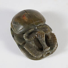 84-5430 Egyption Carved Stone Scarab A IMG_0057