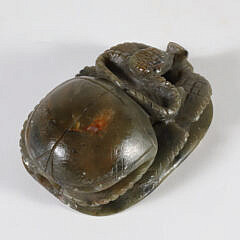 Antique Egyptian Carved Stone Scarab