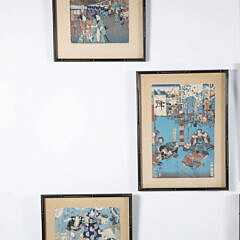 Collection of 9 Japanese Woodblock Prints