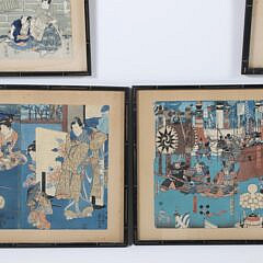 Collection of 9 Japanese Woodblock Prints