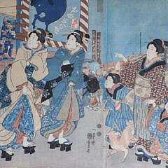 Collection of 9 Japanese Woodblock Prints