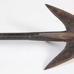 Antique Wrought Iron Four Prong Harpoon