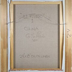 G. S. Hill (Americana b. 1944) Oil on Linen “Li River I China”