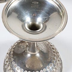 Collection of 29 Sterling Silver Reticulated Cordials Desserts and Champagne Apertifs